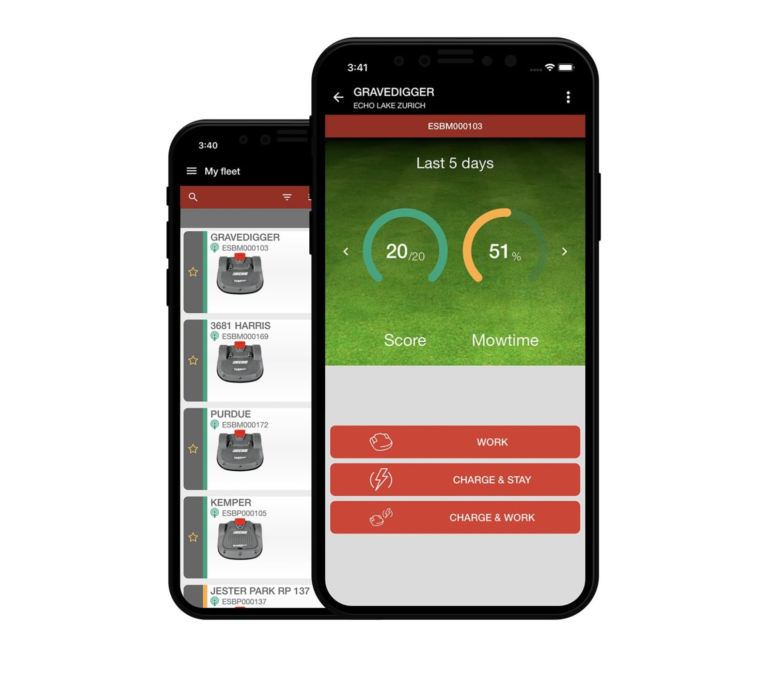 Robot Mower App ECHO Robotics