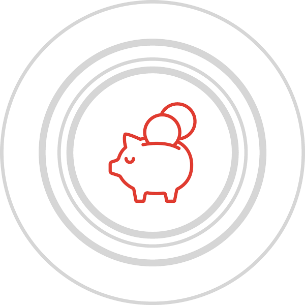 Besparing-pictogram